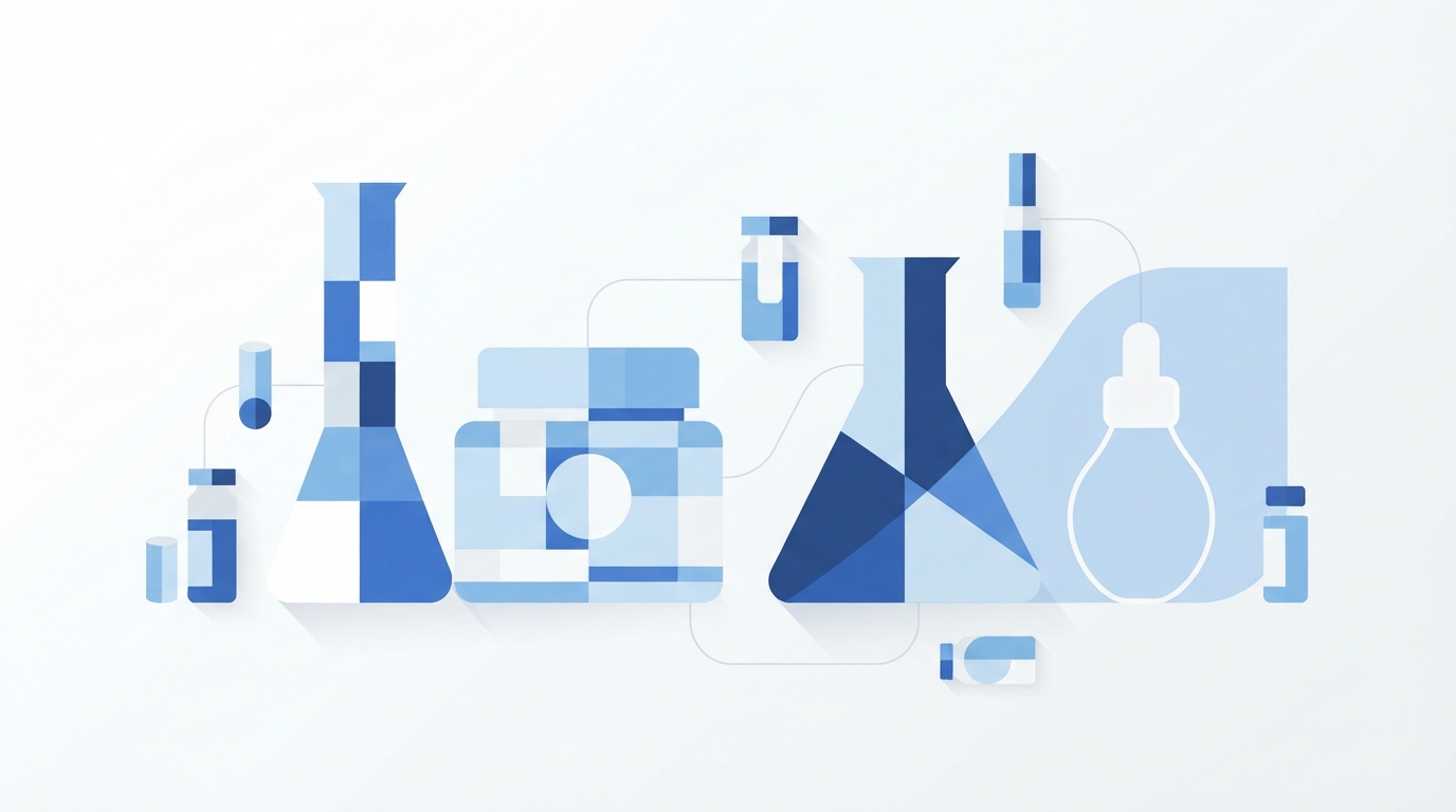 Abstract minimalist medical skincare concept