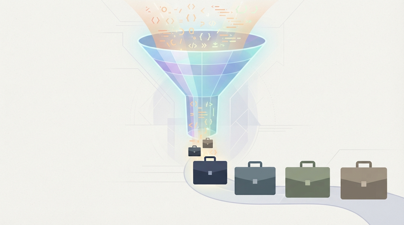 Funnel transforming code into briefcases