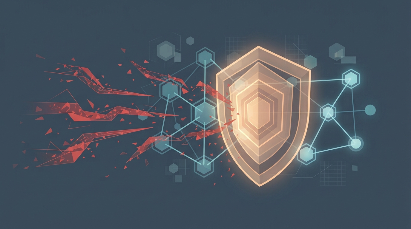 Abstract network security concept.
