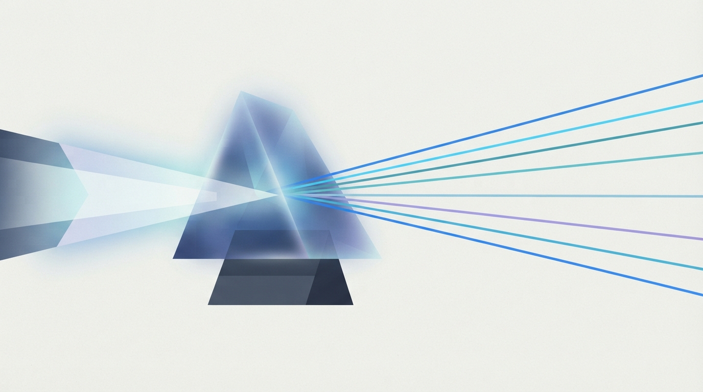 Abstract representation of data being optimized and routed