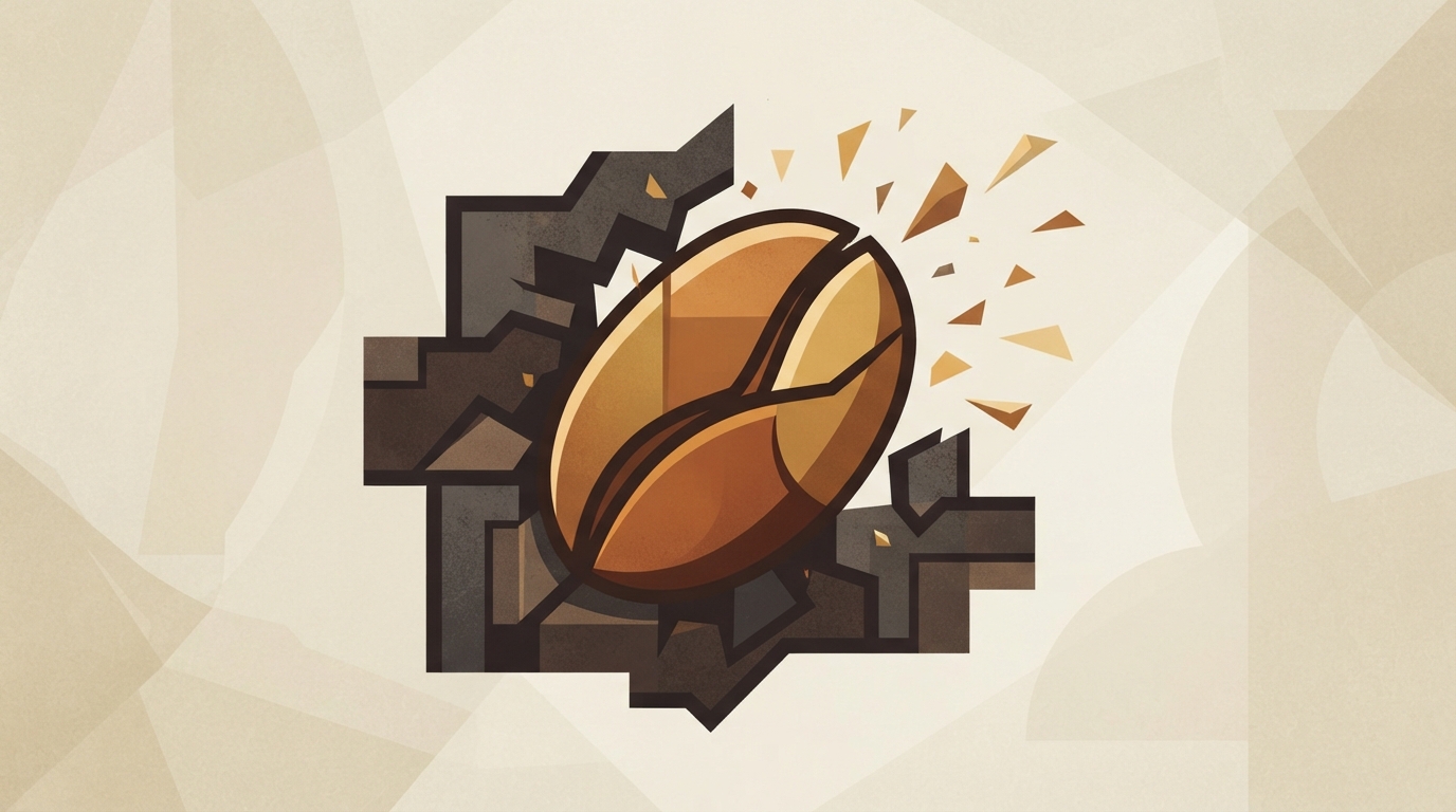 Conceptual illustration of pure coffee extraction