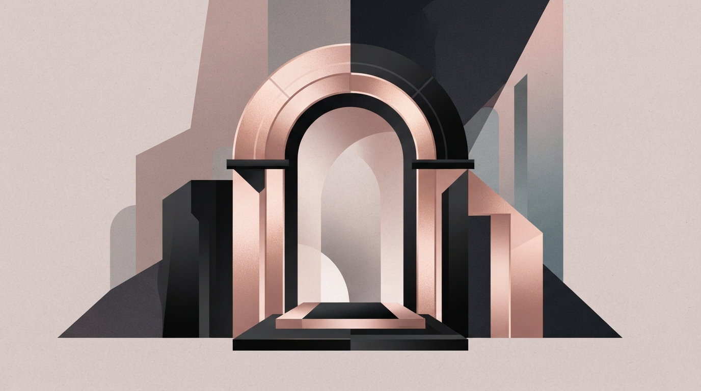 A premium luxury archway representing exclusivity
