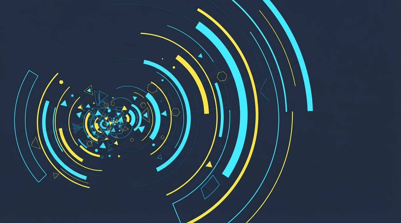 Abstract visualization of voice and audio.