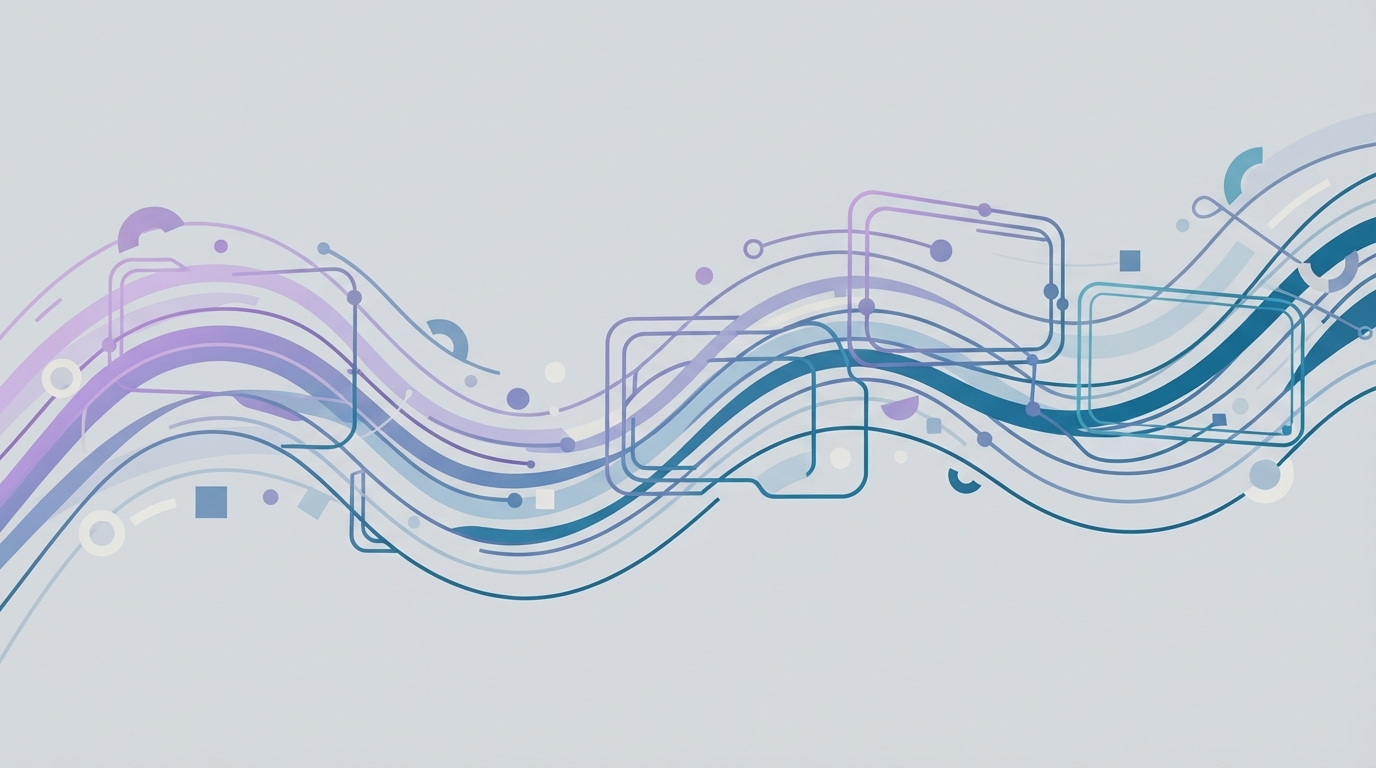Abstract flowing video frames